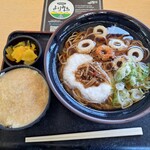 松代パーキングエリア 上り 軽食・フードコート - 真田とろろ六文そばセット