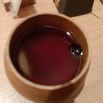 花山うどん - 黒豆茶