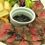 マカロニ市場 - 料理写真:和牛ランプステーキ