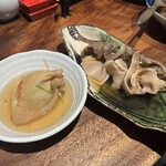 ISOKAJI - 葱巾着、牛すじと軟骨