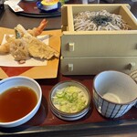 和食麺処 サガミ 滋賀守山店 - 大海老天ざるそば【竹】2段　