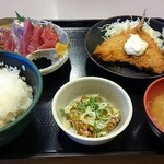 Sashimi Washoku Asahiya - 初ガツオ刺身定食