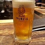 鳥焼き 羽矢て - マルエフジョッキ：590円