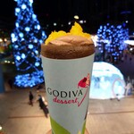 GODIVA dessert 東京ドームシティ ラクーア店 - オレンジとチョコレートのクレープ（972円）