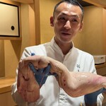 大阪天満宮 鮨とよなが - しらこ