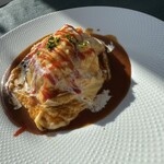 スプーン - オムライスデミグラスソース