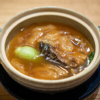 旬華 なか村 - フカヒレと衣笠の餡掛けスープ
