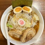 ヤマネコ軒 - 特製豚そば＋ヤサイ増し＋ニンニク