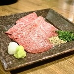 焼肉問屋　くに家 - 料理写真:2014.6 薄切りみすじ（1,180円）