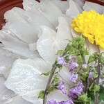 あなご屋銀座ひらい - あなご刺身の薄造りもたっぷり、堪能できた