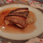 シェ大見山 - 真鯛のポワレ　焦がしバターソース