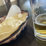 インデアンレストラン  ニューミラ - お代わりのパパル要る？と聞いて来たのでイエスオフコース^_^。今日のパパルの出来は良い