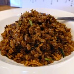 創作料理 笑場 - たまり醤油の黒炒飯定食 1,200円(税込)
