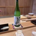 鮨 十兵衛 - 日本酒　越の鷹　純米　しぼりたて　