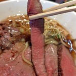 麺家 たけ田 - ローストビーフ細切り