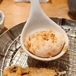 天ぷらめし 金子半之助  - 一実山椒と醤油を掛けて。