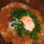 焼肉うしごろ - ブリスケのローストビーフ（ビーフコンソメのジュレと温泉玉子添え）