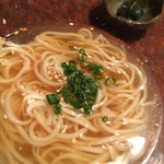 焼肉うしごろ - 和風冷麺（香川県産冷麦に生海苔と山葵の薬味を添えて）