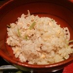 賛否両論 - (6/5)鱒と新レンコンの炊き込みご飯