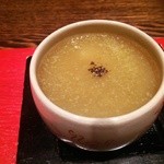 賛否両論 - (6/5)そら豆と地鶏の茶碗蒸し　焼きナスのすりながし