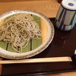 蕎麦切 森の - ランチの大ざる９７０円。そばつゆは関西風と関東風の２種類から選べます。