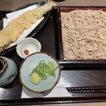 越後 叶家 - 穴子の天ぷらせいろそは　1,480円