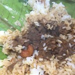 ケララキッチン - 甘辛いビーフのグレービーが染みたジーラカシャラ米が旨い