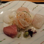 天婦羅ほり川 - 刺身サラダ