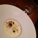 北新地Koutaro - ホワイトアスパラに鮑とジュンサイ