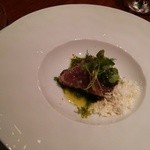 北新地Koutaro - ふわふわレモンオイルパウダーと初鰹