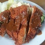 ハンター - 男飯とんかつ定食大盛り