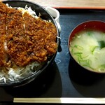 お肉屋さんの定食と丼 岩井畜産 - リブスペシャルソースカツ丼　大盛り(￥1188)