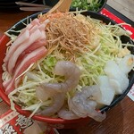 どんどん亭 - 料理写真:◆三色もんじゃ 920円（ブタ・イカ・エビ）