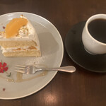 nico - デコポンのショートケーキ&本日のコーヒー