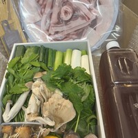 比良山荘 - お出汁もついてます。