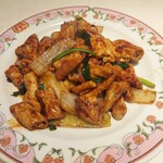 餃子の王将 - ホルモン味噌炒め550円(2025年1月2日)