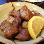 旬菜織部 - 2014.6夜　鶏砂肝塩焼