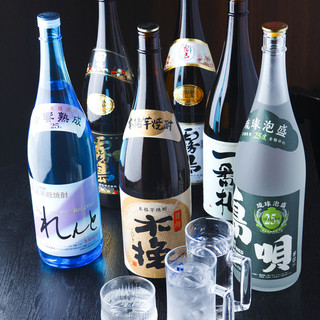 A rich lineup of drinks, including standard beers