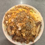 尾道ラーメン しょうや - 汁なしオノ二郎・大・フルカスタム（1700円）