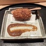 神田錦町 鮨たか晴 - 車海老のクリームコロッケ