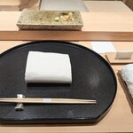 神田錦町 鮨たか晴 - テーブルセッティング