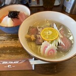 中華そば GO.TO.KU 仁 - 牛骨中華そば白湯　海鮮丼