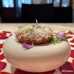 プチレストラン ブーケ・ド・フランス - 天然本鮪のカマトロのタルト