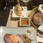 和食しゃぶしゃぶ かごの屋 - 御膳・左側
