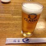 おたる鮨玄 - さすが北海道、サッポロビールなんやね。