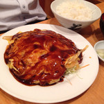 Ichifuji - 後輩が食べた”肉玉オムレツ定食”