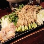 瑠璃座 - 森林鶏のせり鍋