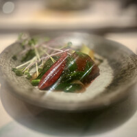 中国四川酒家 蔓山 - 館山産猪のレバーのレバ韮炒め