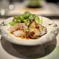 中国四川酒家 蔓山 - 鮮魚の刺身の優しい麻辣サラダ