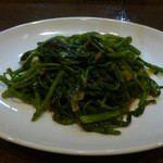 えん - 空芯采の海老味噌炒め